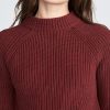 Cleo Mock Neck Sweater in Rosewood - Image 3