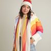 ML x LF Stripe Scarf in Warm Rainbow - Image 2
