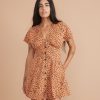 Camila Mini Dress in Abstract Cheetah Print - Image 4
