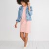 Cassidy Sweatshirt Dress in Vintage Peach - Image 5