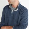 Corbet Reversible Fleece Pullover in Navy / Olive - Image 3
