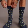 Crew Sock in Navy/Smileys - Image 4