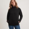 Women's Corbet Quarter Zip Pullover in Black - Image 3