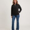 Women's Corbet Quarter Zip Pullover in Black - Image 4