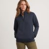Women's Corbet Quarter Zip Pullover in Navy - Image 2
