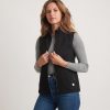 Women's Corbet Full Zip Vest in Black - Image 2