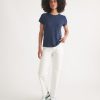 Women's Re-Spun Signature Crew in Navy - Image 6