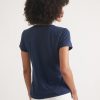 Women's Re-Spun Signature Crew in Navy - Image 3