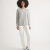 Women's Sherpa Crew Pullover in Heather Grey - Image 8