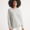 Women's Sherpa Crew Pullover in Heather Grey - Image 2