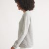 Women's Sherpa Crew Pullover in Heather Grey - Image 5
