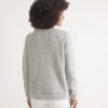 Women's Sherpa Crew Pullover in Heather Grey - Image 3