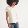 Women's Re-Spun Signature Crew in Natural - Image 5