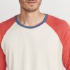 Double Knit Baseball Raglan in Antique White / Baked Apple - Image 3