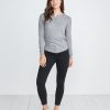 Double Knit Henley in Heather Grey - Image 8