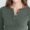 Double Knit Henley in Moss - Image 4