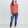 Double Knit Henley in Rosewood - Image 3
