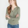 Double Knit Henley in Admiral Green - Image 3