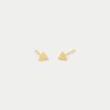 Kris Nations Tiny Triangle Stud Earrings - Image 2