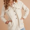 Jemma Cord Overshirt in Ivory - Image 4