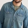 Long Sleeve Classic Denim Shirt - Image 4