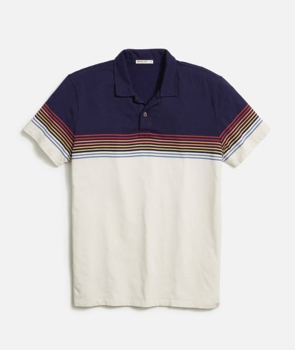 Textured Stripe Polo