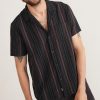 Vertical Stripe Resort Shirt in Black Multi Stripe - Image 2