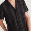 Vertical Stripe Resort Shirt in Black Multi Stripe - Image 3