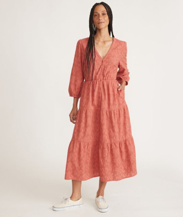 Eyelet Willow Midi Dress