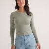 Lexi Rib Sun-In Longsleeve Crew Tee - Image 4