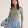 Lexi Rib Sun-In Longsleeve Crew Tee - Image 2