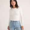 Lexi Rib Sun-In Longsleeve Crew Tee - Image 2