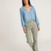 Nixi Collarless Blouse - Image 6