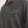 Vintage Heavy Slub Long Sleeve Polo - Image 3