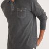 Vintage Heavy Slub Long Sleeve Polo - Image 2