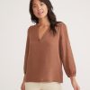 Jamie Banded Collar Top - Image 3