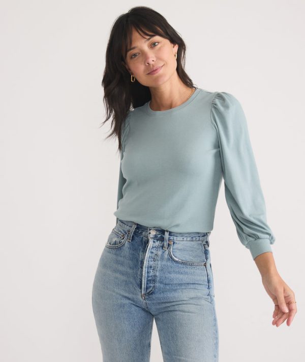 Lexi Rib Puff Sleeve Top