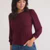 Lexi Rib Puff Sleeve Top - Image 2