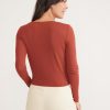 Lexi Rib Twist Front Long Sleeve Top - Image 4
