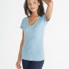 Slub V-Neck - Faded Indigo - Image 4