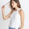 Ginger Sweater Tank in White - Image 4