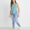 Side Tulip Tank in Surf Green - Image 3