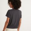 Re-Spun Crop Graphic Tee in Black Palm - Image 4