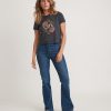 Graphic Triblend Crop Tee in Flower Love Graphic - Image 5