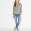 Hadley Button Down in Worn Olive - Image 3