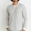 Lightweight Henley - Natural/Black - Image 2