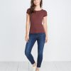 Lila Rib Scoopneck in Raisin - Image 3