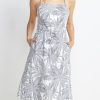 Lily Dress in Geo Palm Print - Image 4