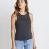 Lori Tie Back Tank in Faded Black - Image 2