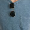 Vintage Heavy Slub Pocket Tee in Provincial Blue - Image 5